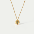 The Aura Birthstone Disc Necklace