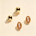 The Varsity Court Sports Studs | 14K Gold Plated Tiny Athlete Earrings
