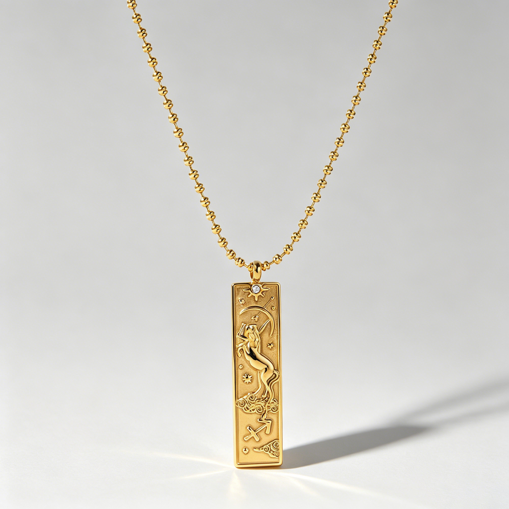 The Zodiac Arcana Tarot Necklace | 18K Gold Plated Cosmic Talisman