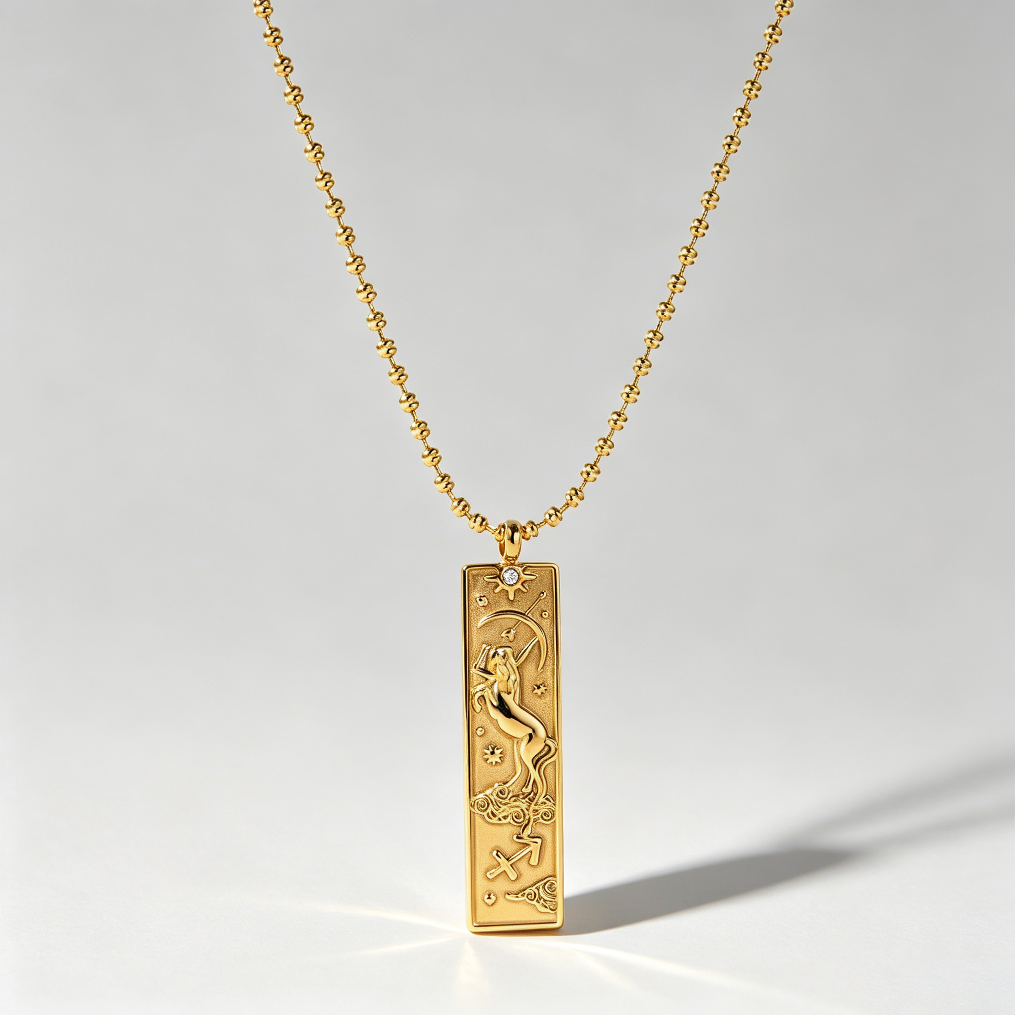 The Zodiac Arcana Tarot Necklace | 18K Gold Plated Cosmic Talisman