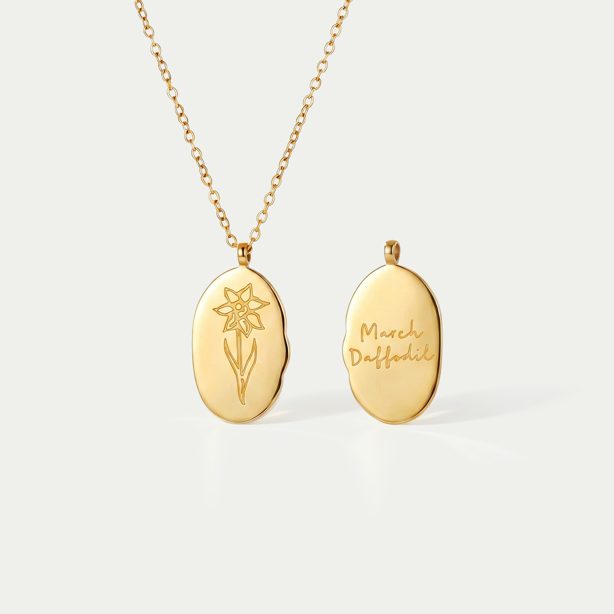 The Botanical Month Flower Pendant Necklace