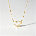 The Star-Map Constellation Necklace | 18K Gold Plated Crystal Link Piece