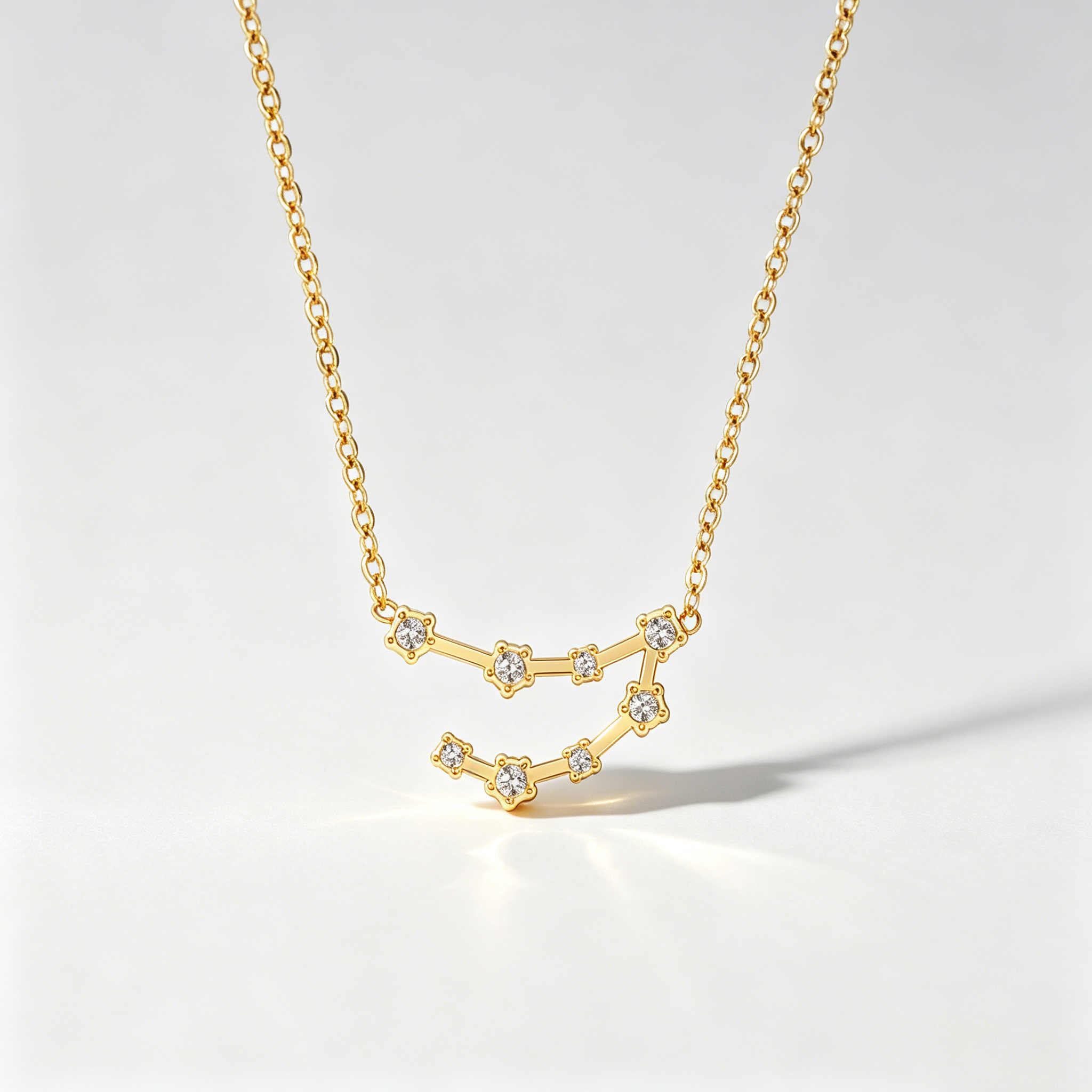 The Star-Map Constellation Necklace | 18K Gold Plated Crystal Link Piece