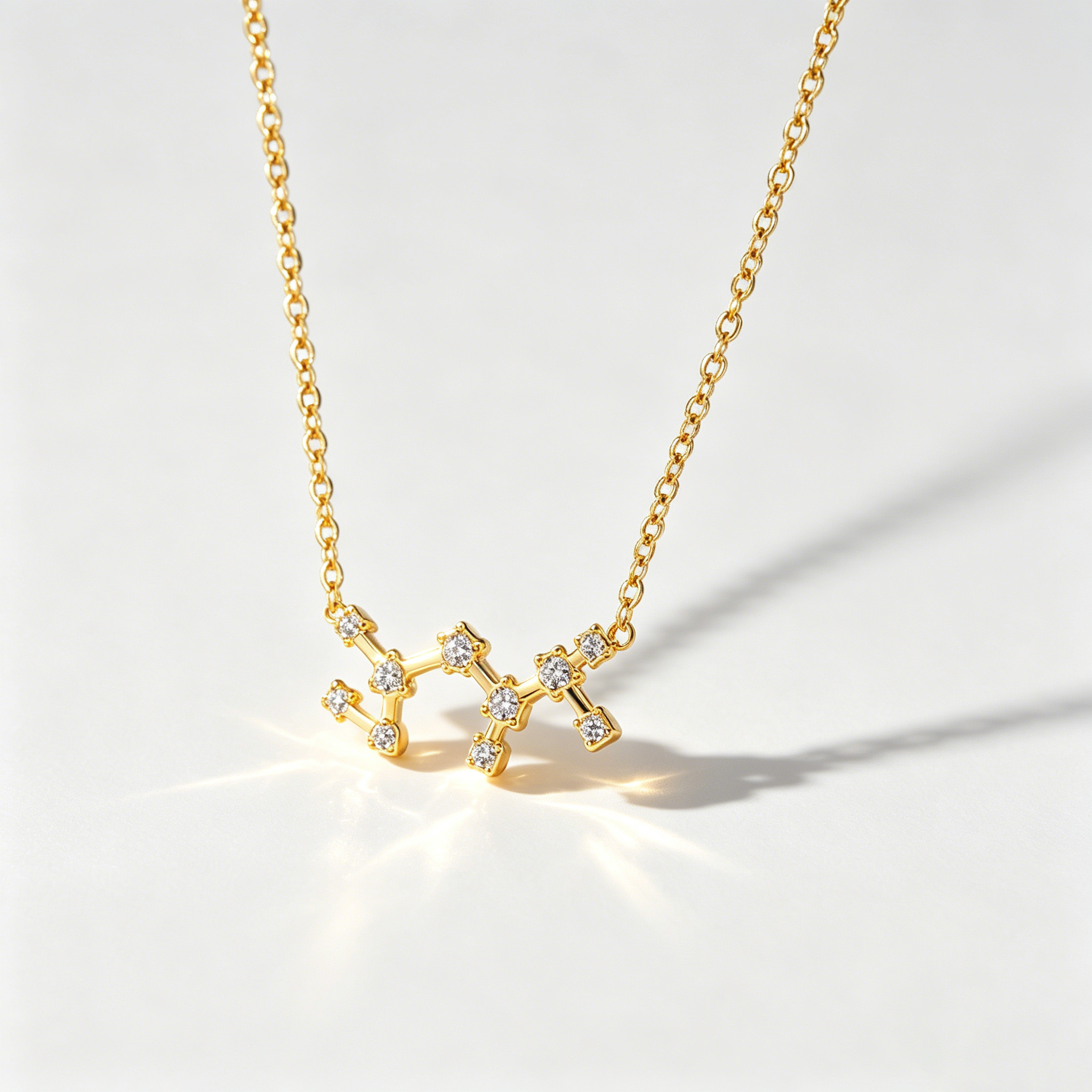 The Star-Map Constellation Necklace | 18K Gold Plated Crystal Link Piece