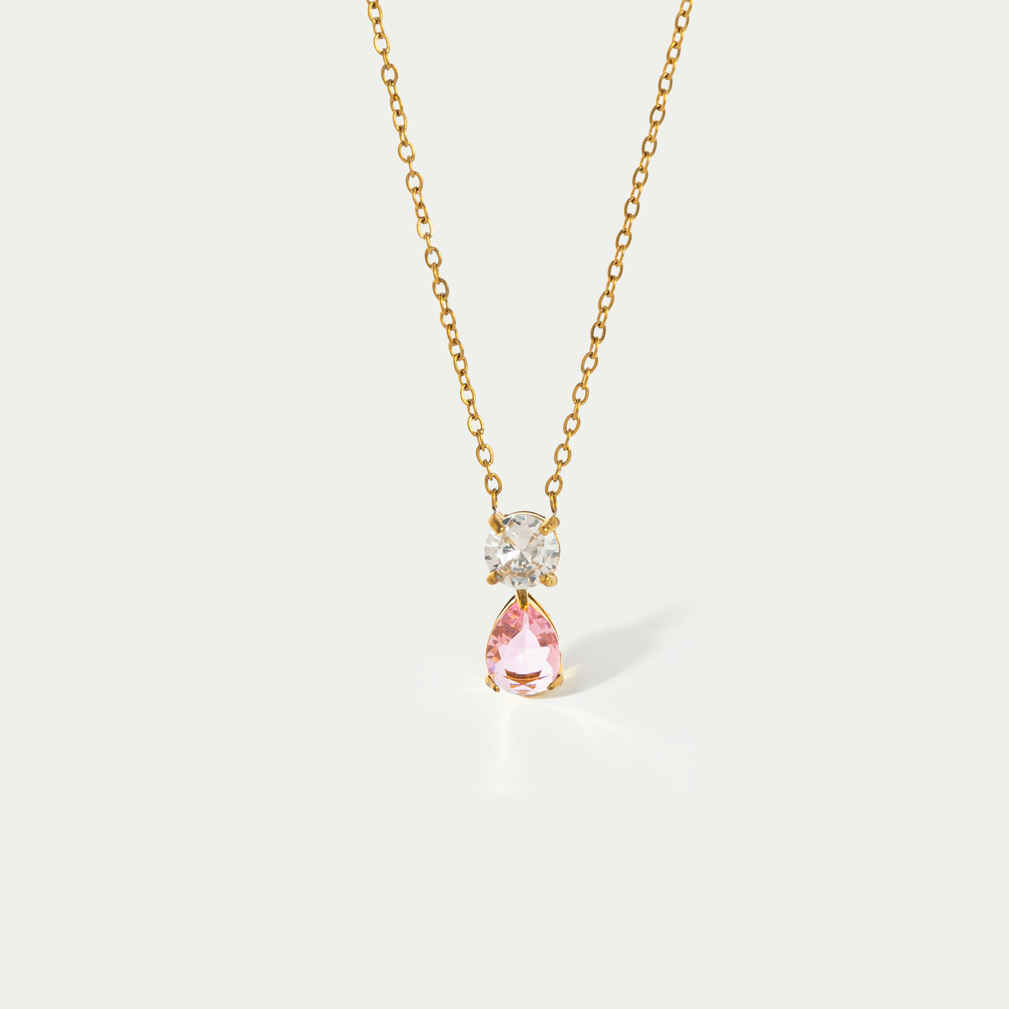 The Solitaire Birthstone Droplet Necklace