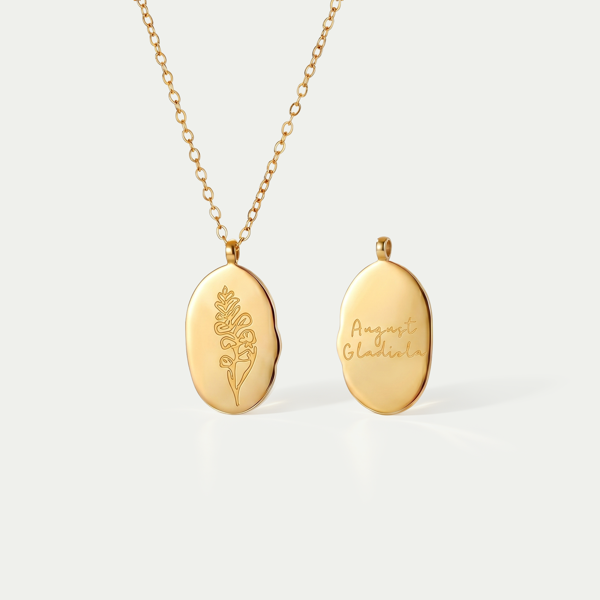 The Botanical Month Flower Pendant Necklace