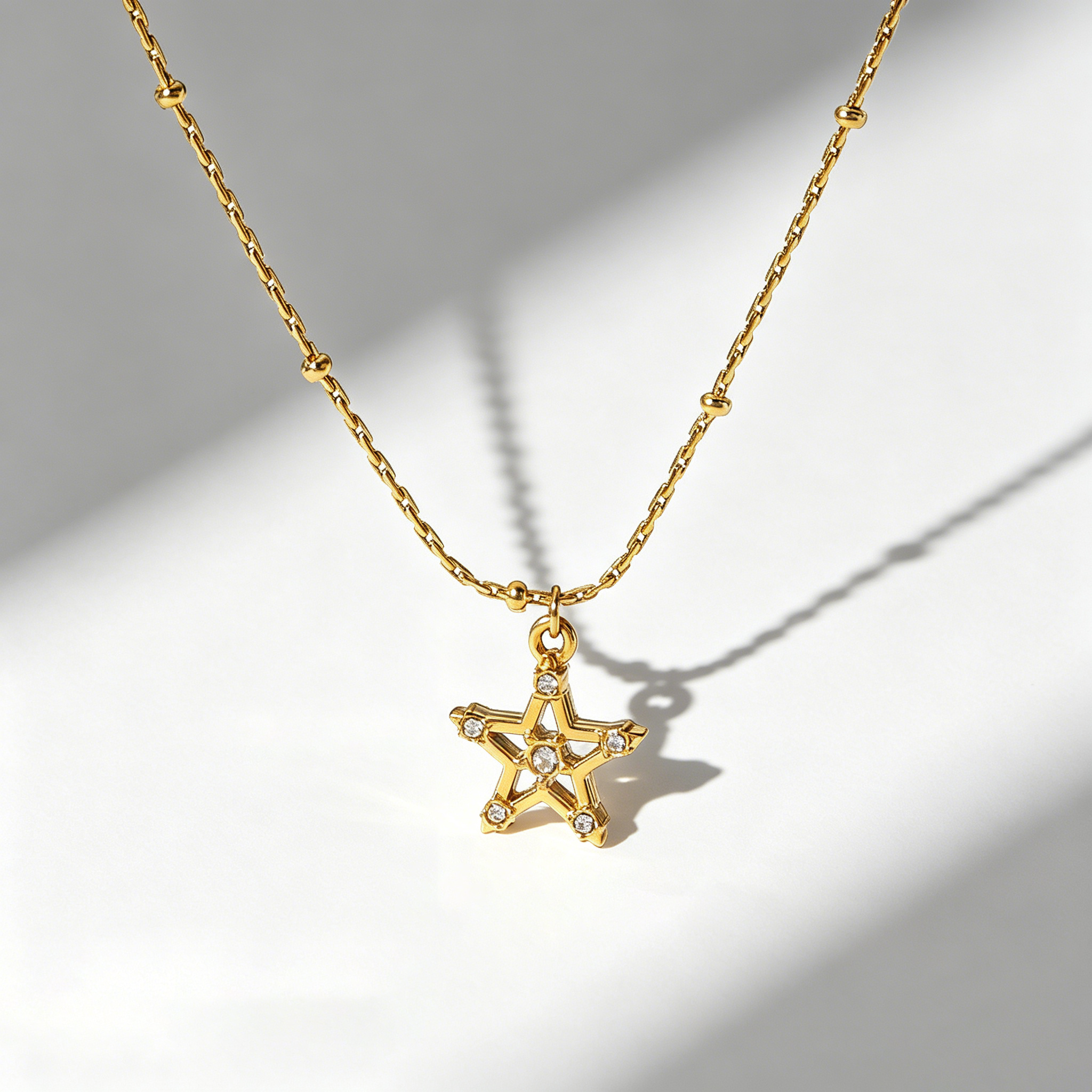 The Selene & Stella Celestial Necklace | 18K Gold Plated Colorful Cosmic Piece