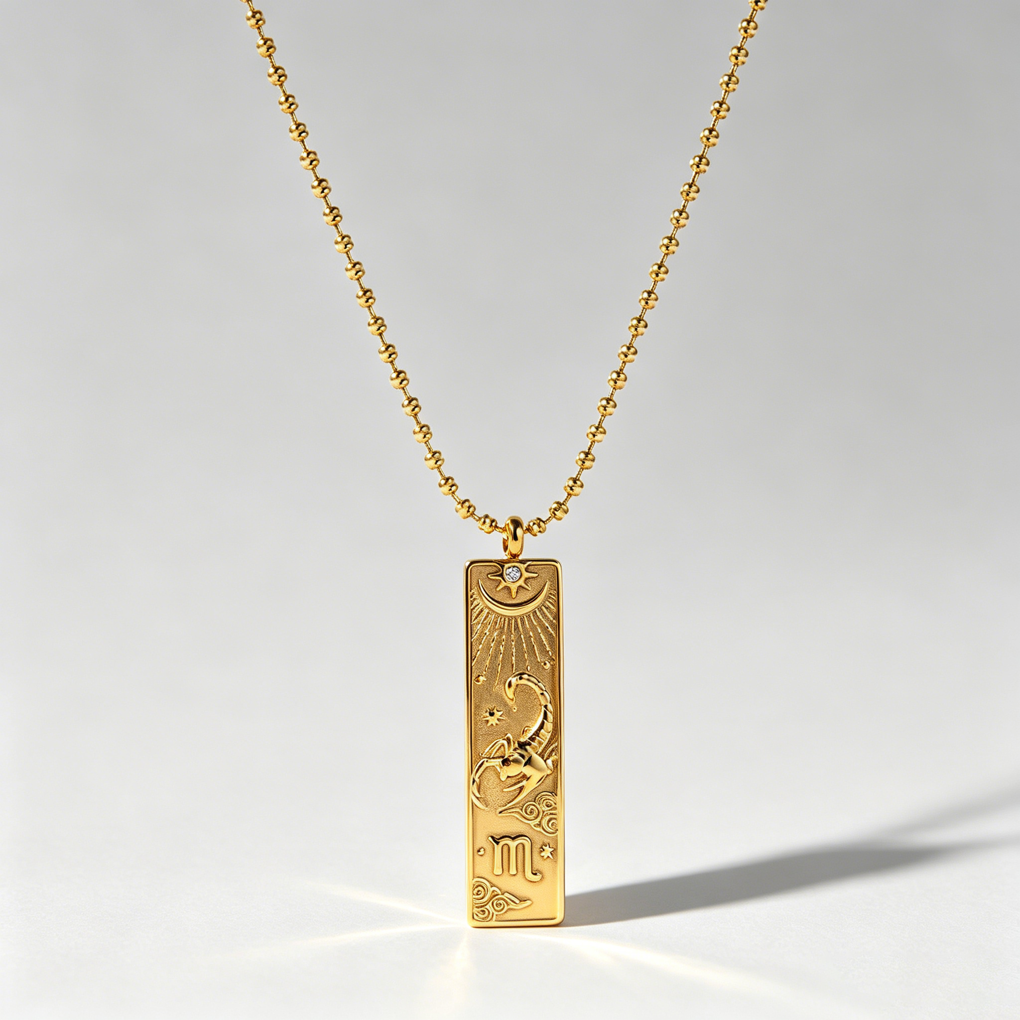 The Zodiac Arcana Tarot Necklace | 18K Gold Plated Cosmic Talisman