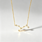 The Star-Map Constellation Necklace | 18K Gold Plated Crystal Link Piece