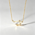 The Star-Map Constellation Necklace | 18K Gold Plated Crystal Link Piece