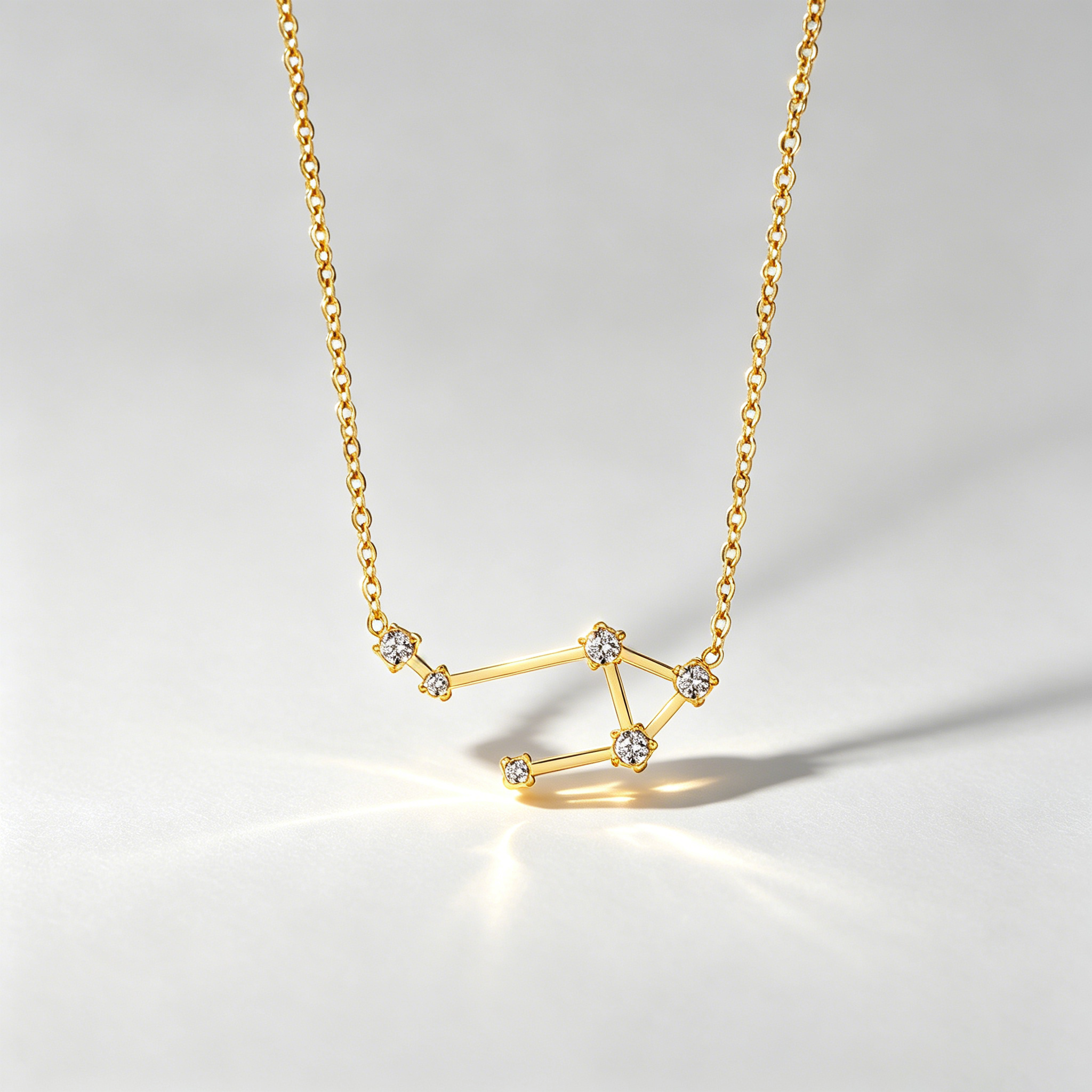 The Star-Map Constellation Necklace | 18K Gold Plated Crystal Link Piece