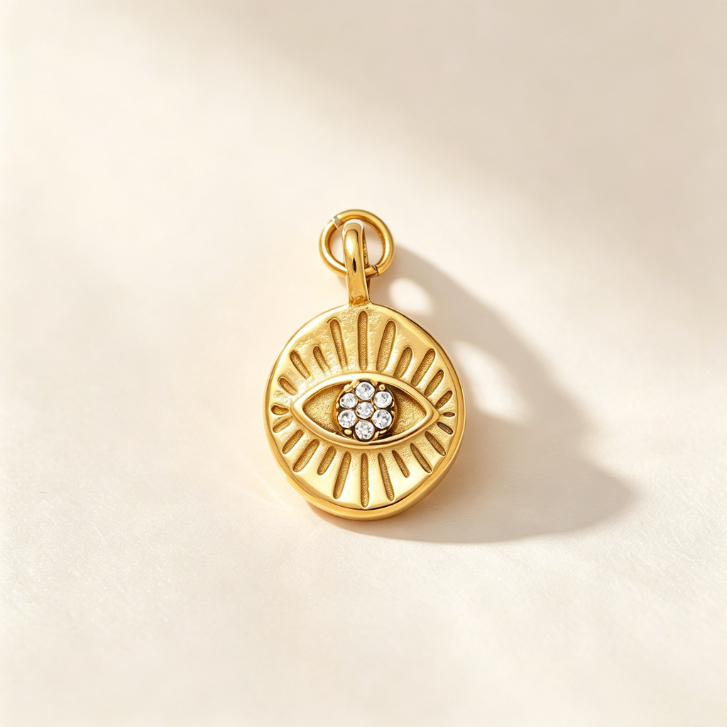 Astar Vintage Talisman Pendant Only | 18K Gold Plated PVD Waterproof DIY Charm for Living Clasp