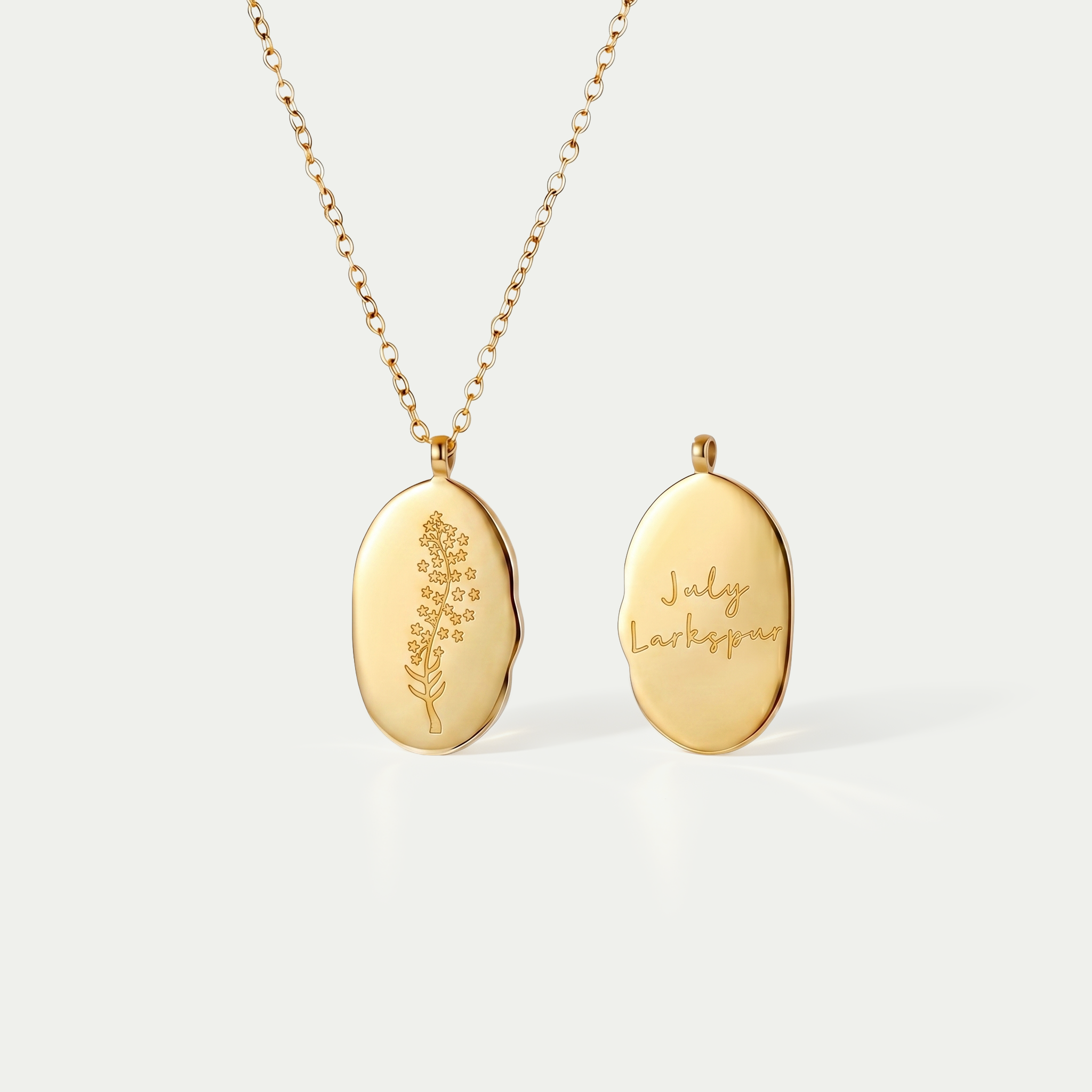 The Botanical Month Flower Pendant Necklace