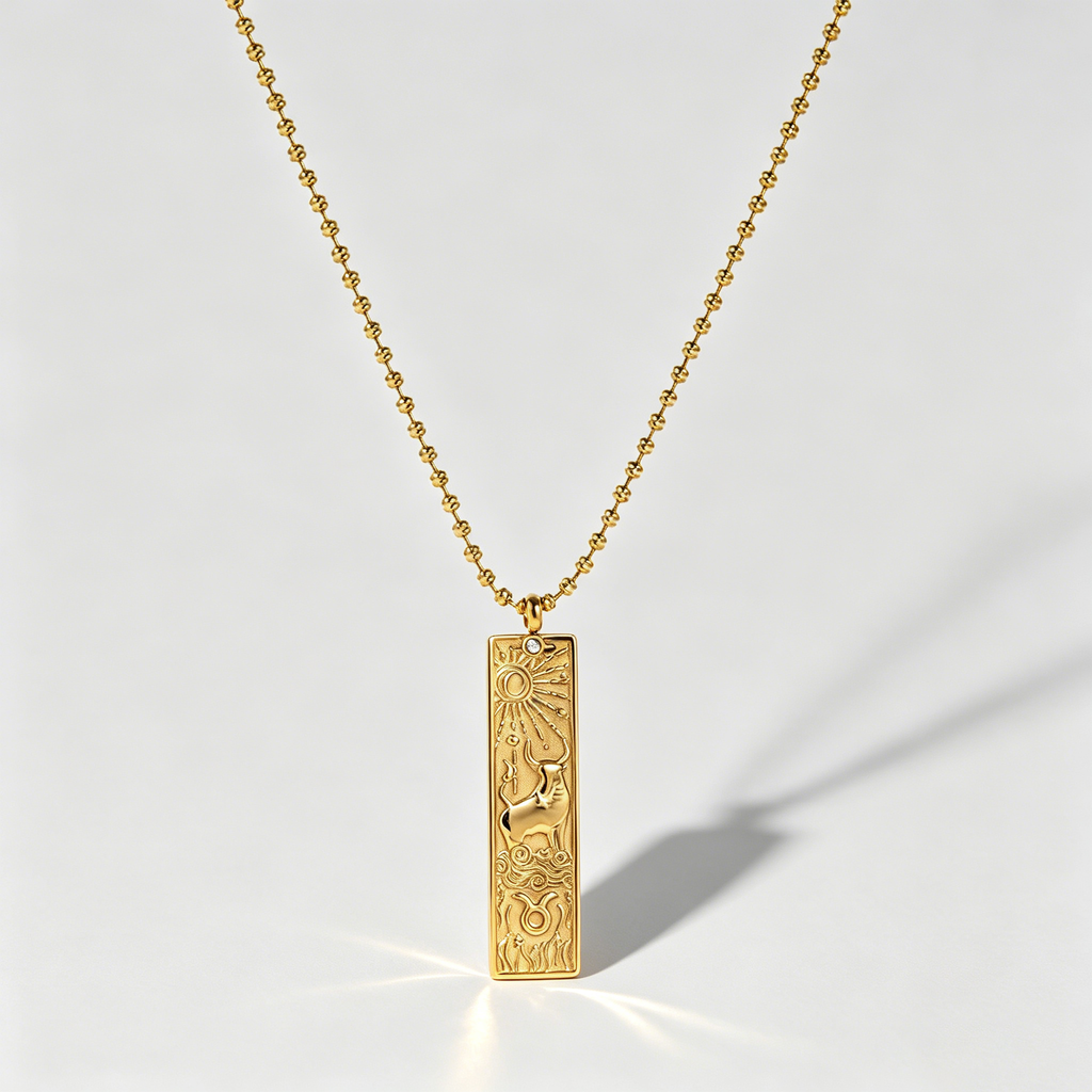 The Zodiac Arcana Tarot Necklace | 18K Gold Plated Cosmic Talisman