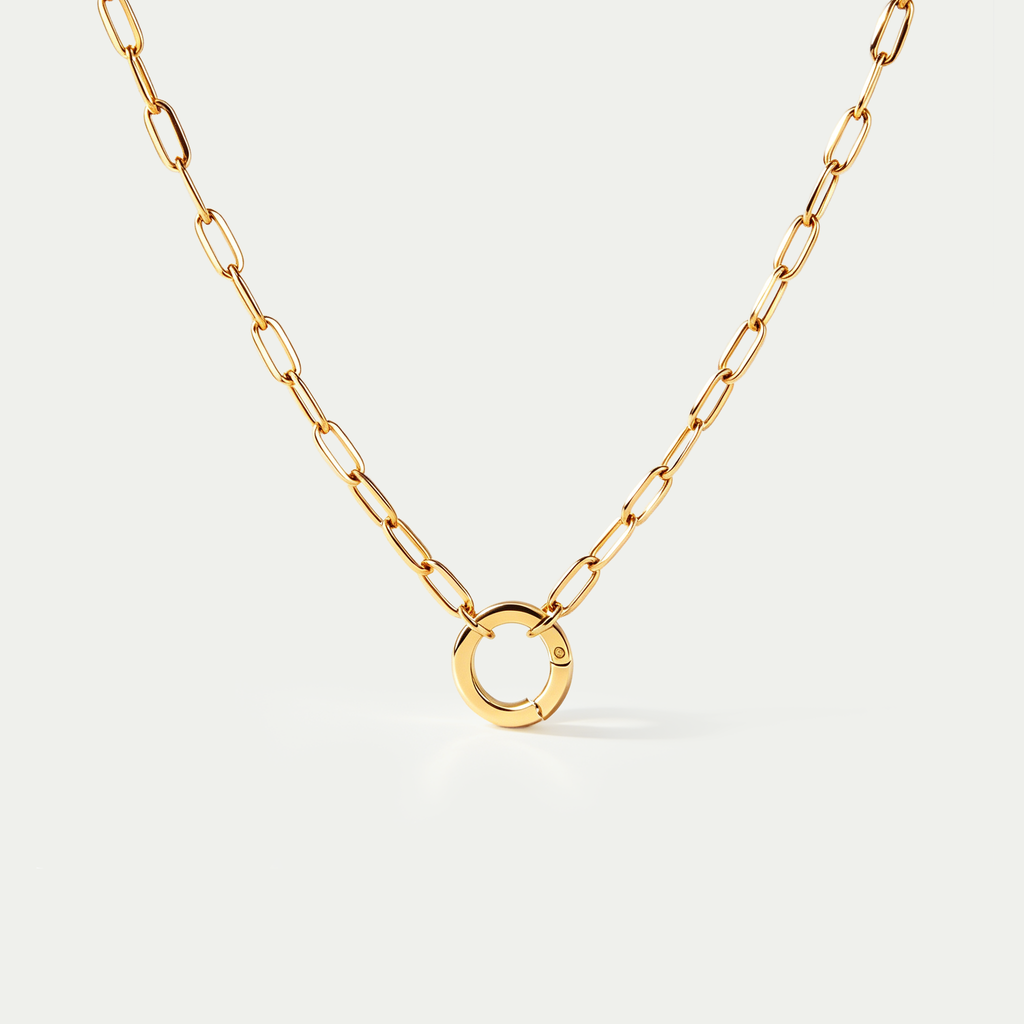 The Spring Clasp O-Pin Chain Necklace