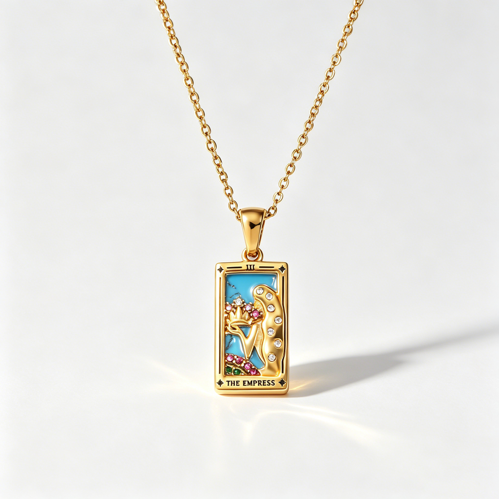 The Arcana Tarot Card Necklace | Vintage 18K Gold Plated Talisman