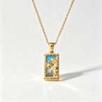The Arcana Tarot Card Necklace | Vintage 18K Gold Plated Talisman