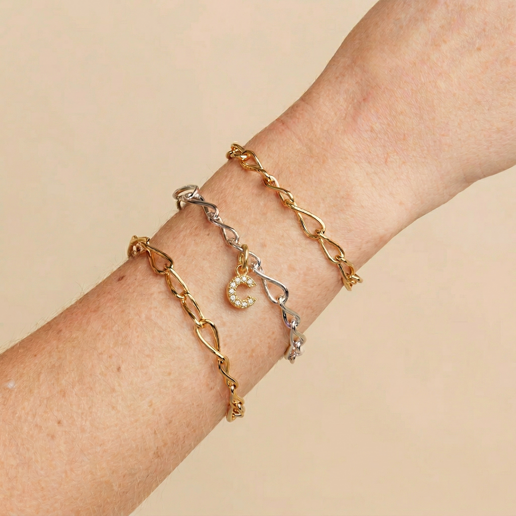 The Micro-Pave Initial Charm | 18K Gold Plated Sparkling Alphabet Piece