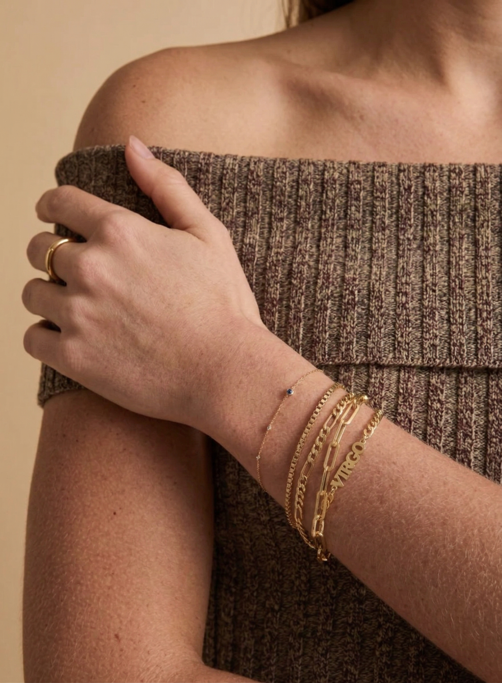 The Custom Zodiac Identity Figaro Chain | 2-in-1 Bracelet & Anklet