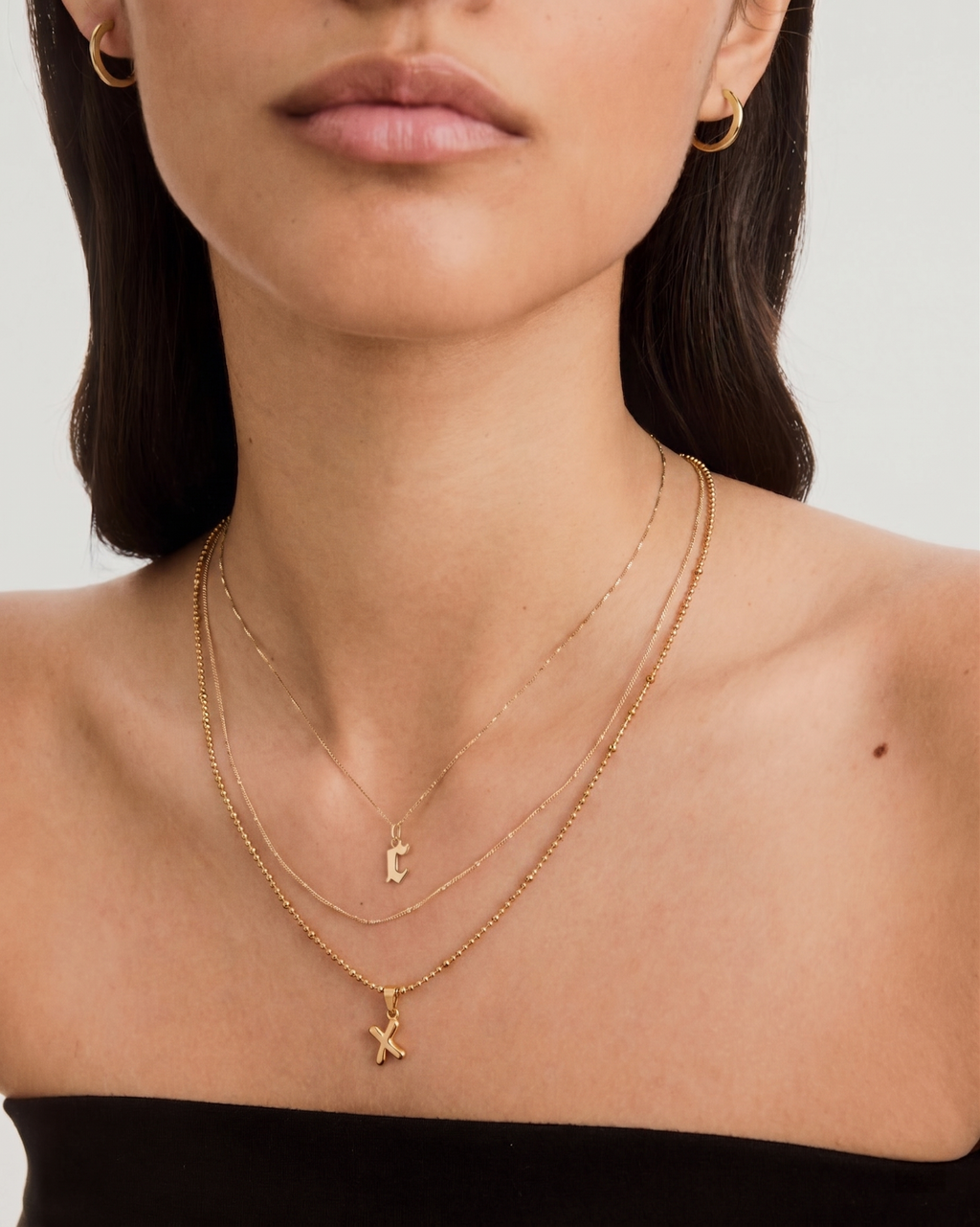 The 3D Bubble Initial Charm | High-Gloss 18K Gold Plated Letter