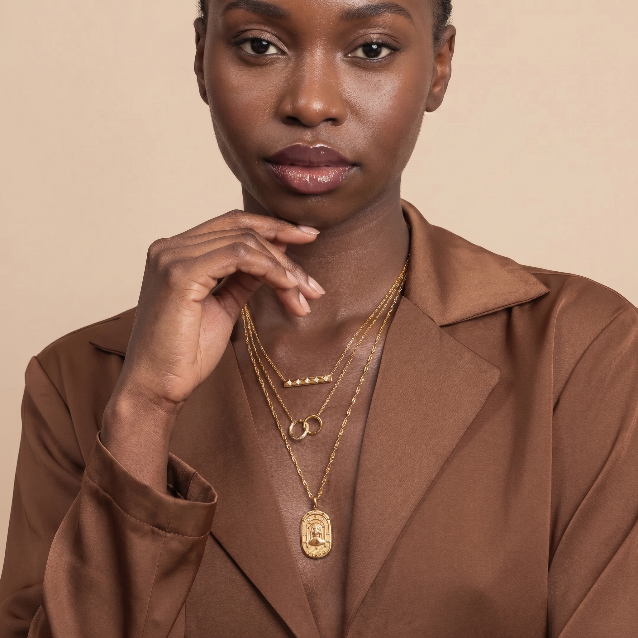 The Celestial Heritage Necklace | Vintage Zodiac Oval Pendant