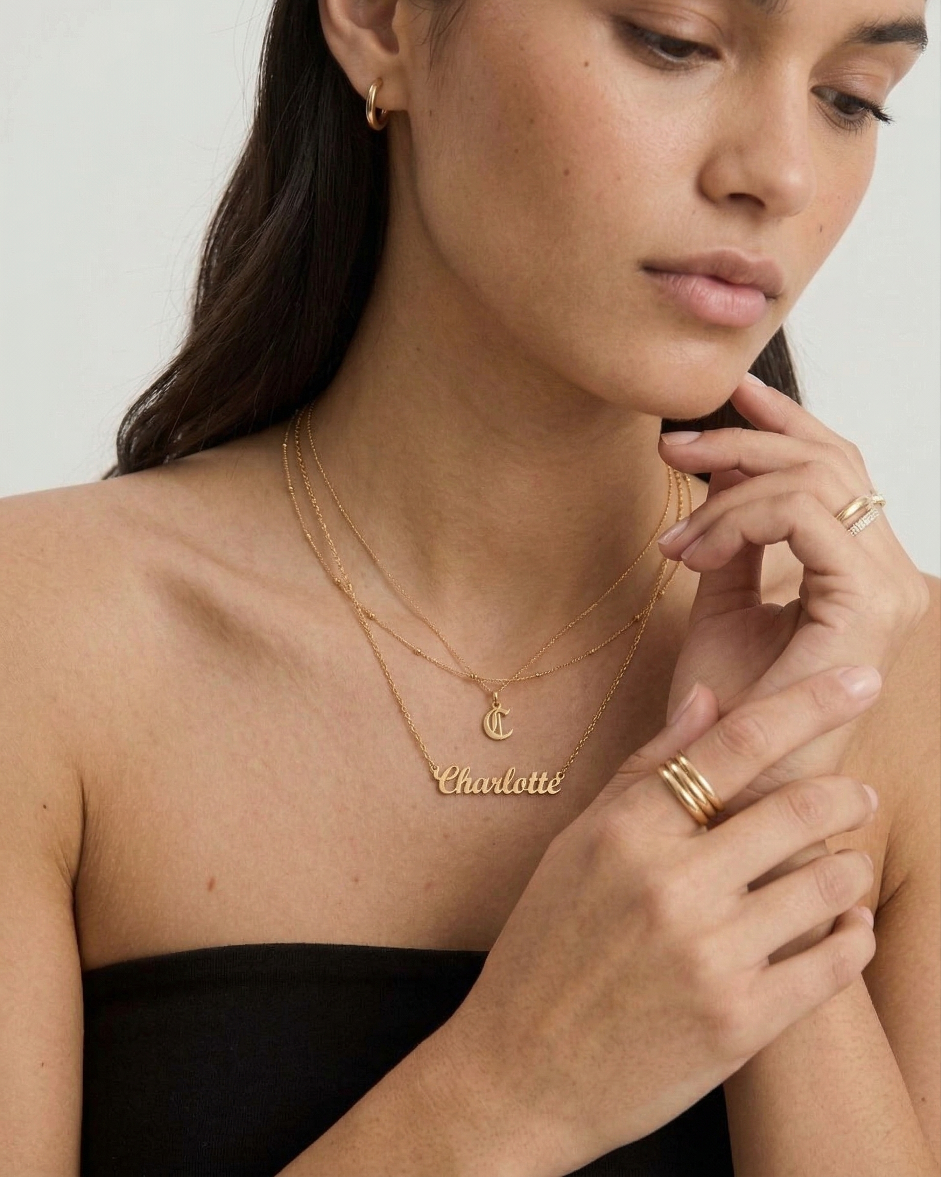 The Signature Name Necklace | 18K Gold Plated Bespoke Font Jewelry