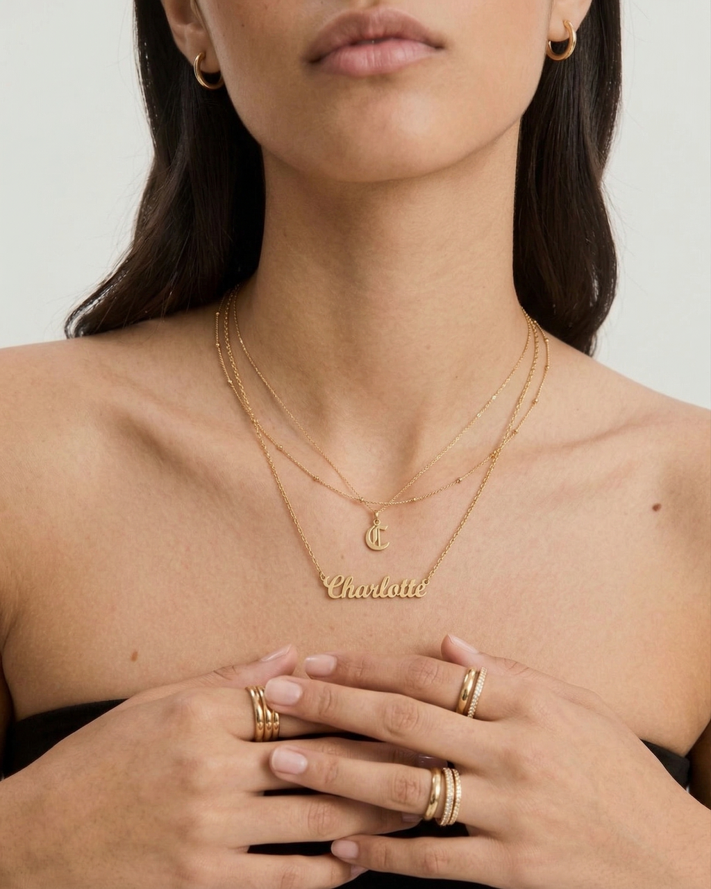 The Signature Name Necklace | 18K Gold Plated Bespoke Font Jewelry
