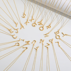 The Bubble Initial Necklace | 18K Gold Plated Sparkling Letter Pendant