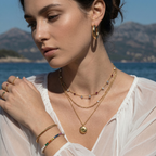 The Aura Birthstone Disc Necklace