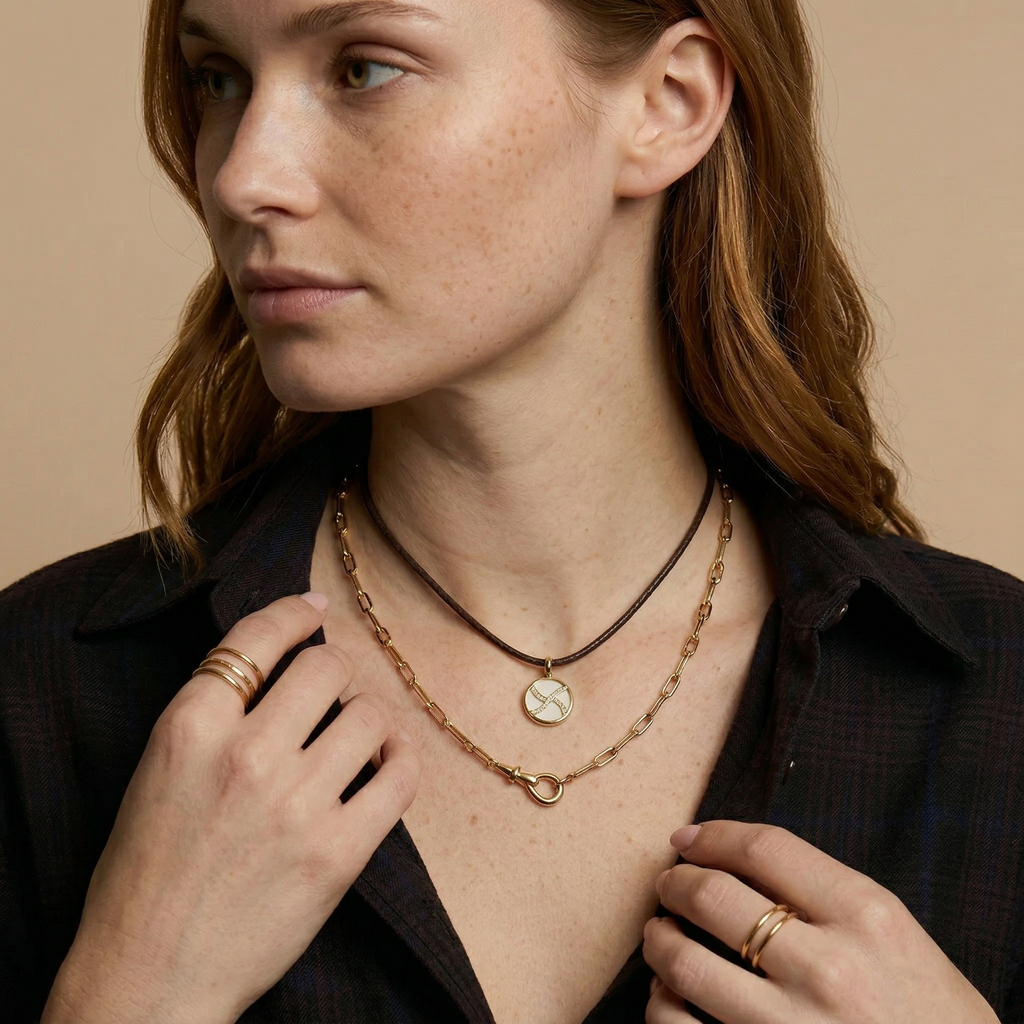 The Pave Celestial Coin | 18K Gold & Vibrant Enamel Zodiac Pendant