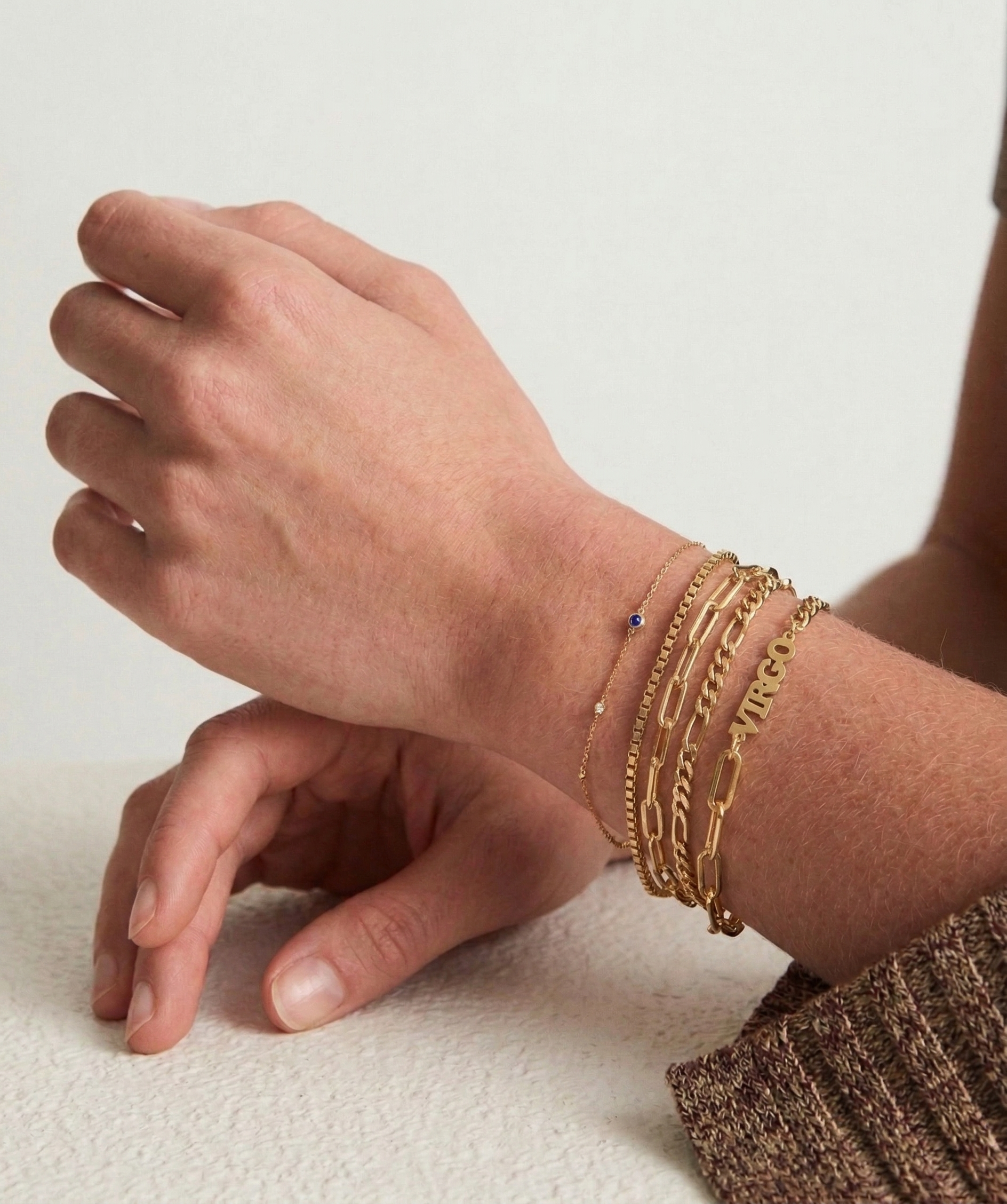 The Custom Zodiac Identity Figaro Chain | 2-in-1 Bracelet & Anklet