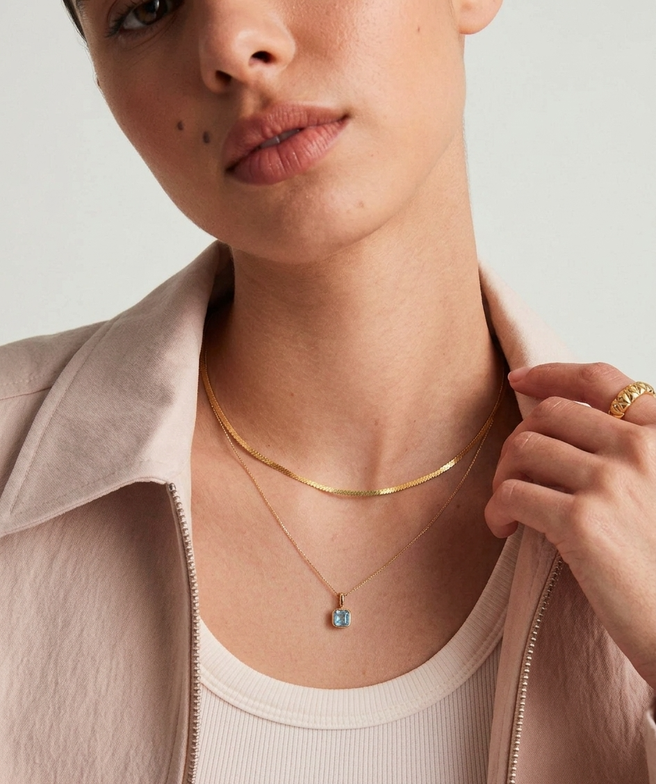 The Solaris Square Birthstone Charm