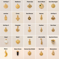 Astar Vintage Talisman Pendant Only | 18K Gold Plated PVD Waterproof DIY Charm for Living Clasp