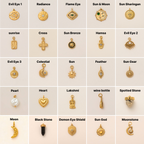 Astar Vintage Talisman Pendant Only | 18K Gold Plated PVD Waterproof DIY Charm for Living Clasp