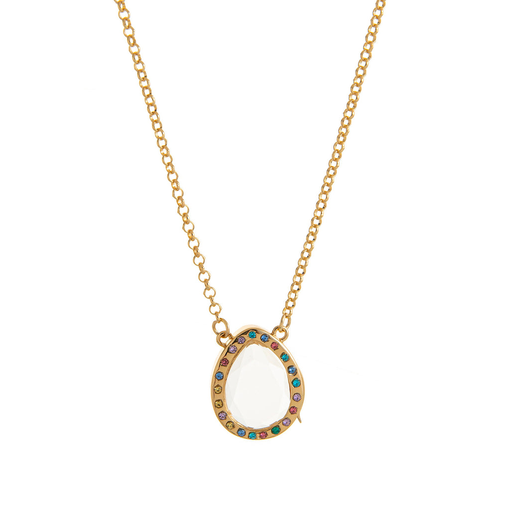 The Memory Vault Openable Locket | 18K Gold Plated Clear Fillable Necklace