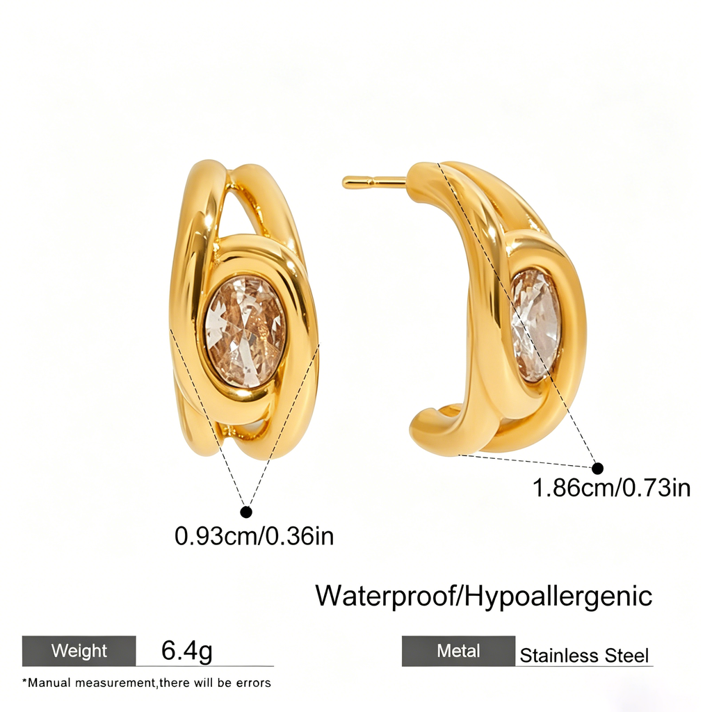 The Celestial Curated Ear Stack | 18K Gold Plated 3-Piece Mix Set