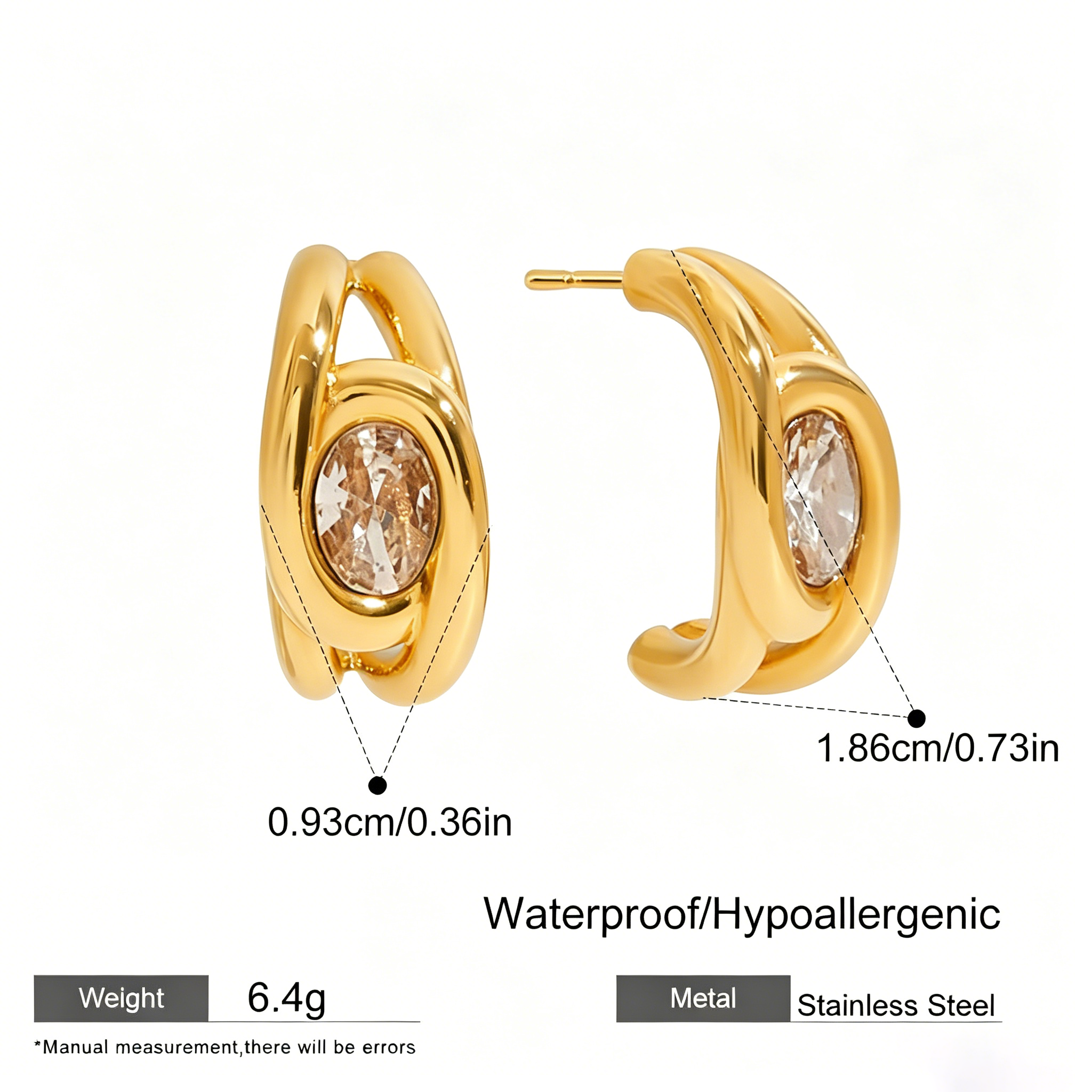 The Celestial Curated Ear Stack | 18K Gold Plated 3-Piece Mix Set