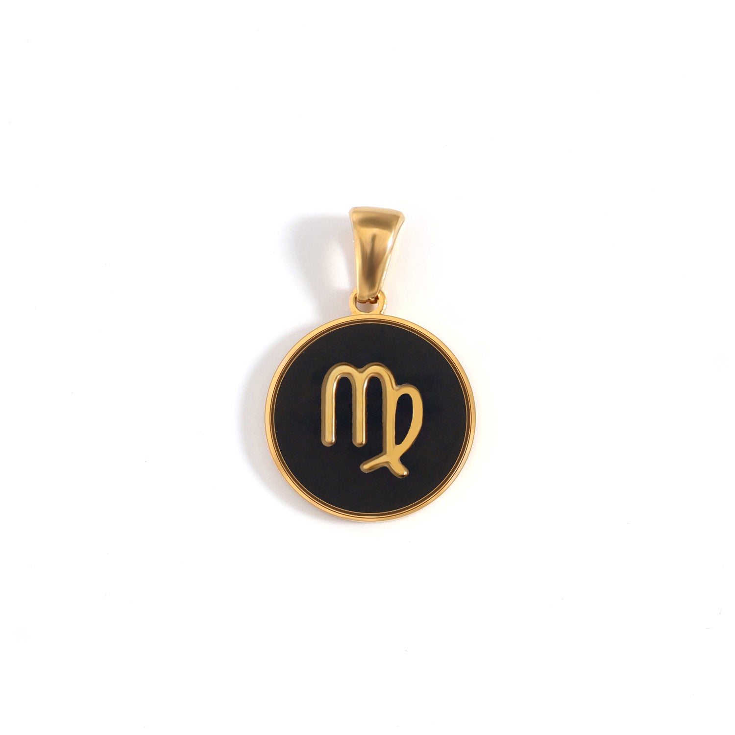 The Midnight Zodiac Charm | 18K Gold & Black Enamel Identity Piece