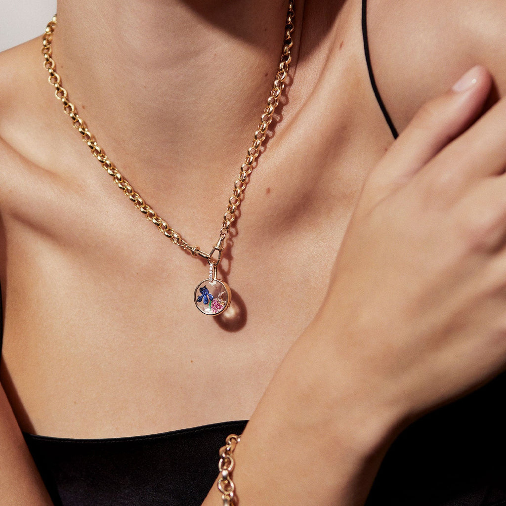 The Memory Vault Openable Locket | 18K Gold Plated Clear Fillable Necklace