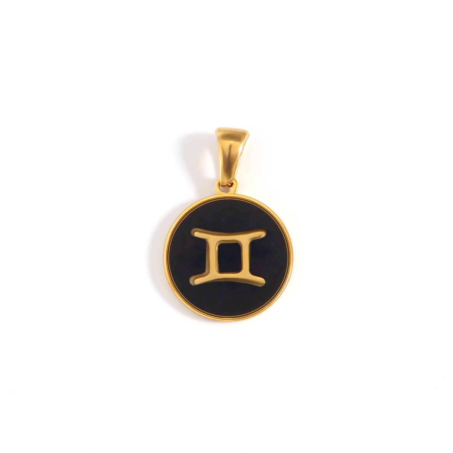 The Midnight Zodiac Charm | 18K Gold & Black Enamel Identity Piece