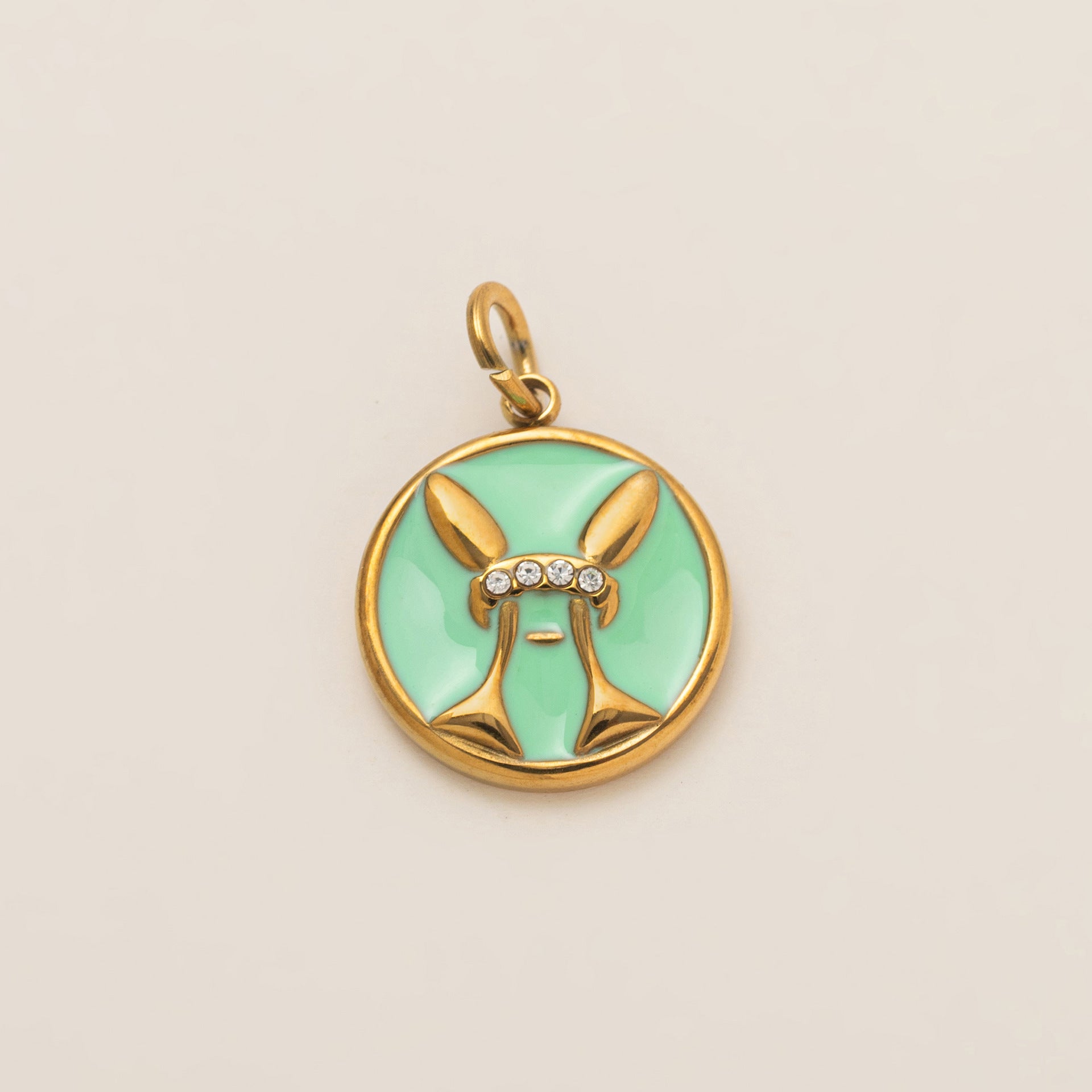 The Pave Celestial Coin | 18K Gold & Vibrant Enamel Zodiac Pendant