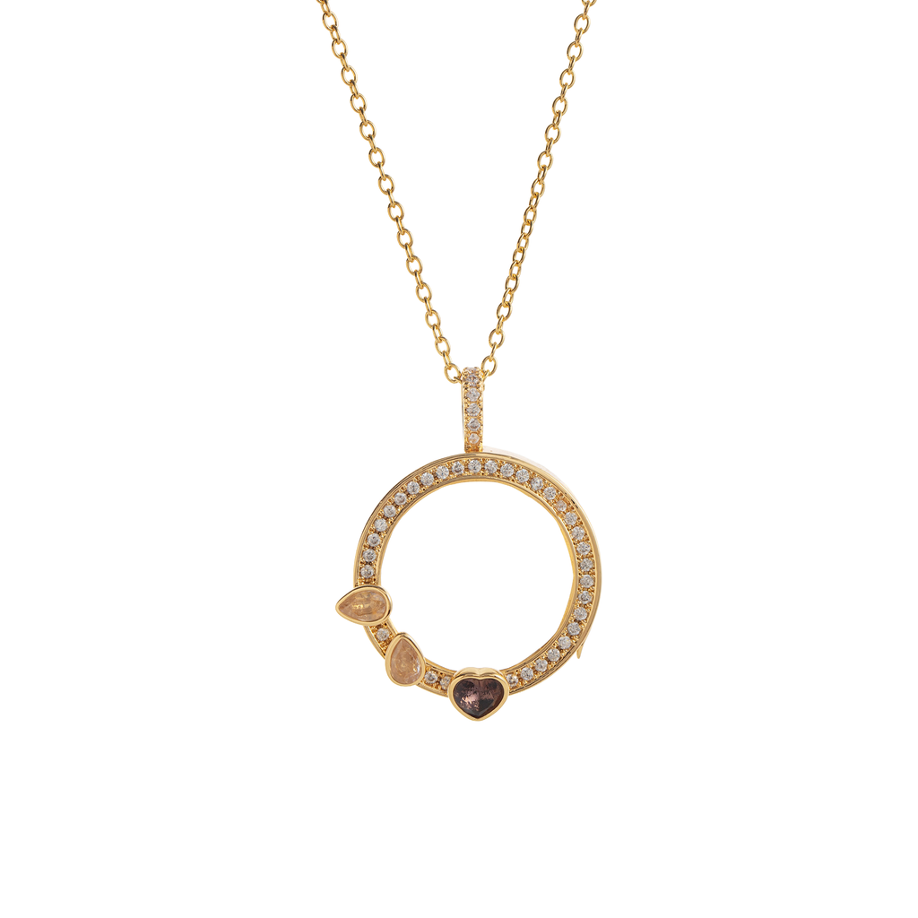 The Memory Vault Openable Locket | 18K Gold Plated Clear Fillable Necklace