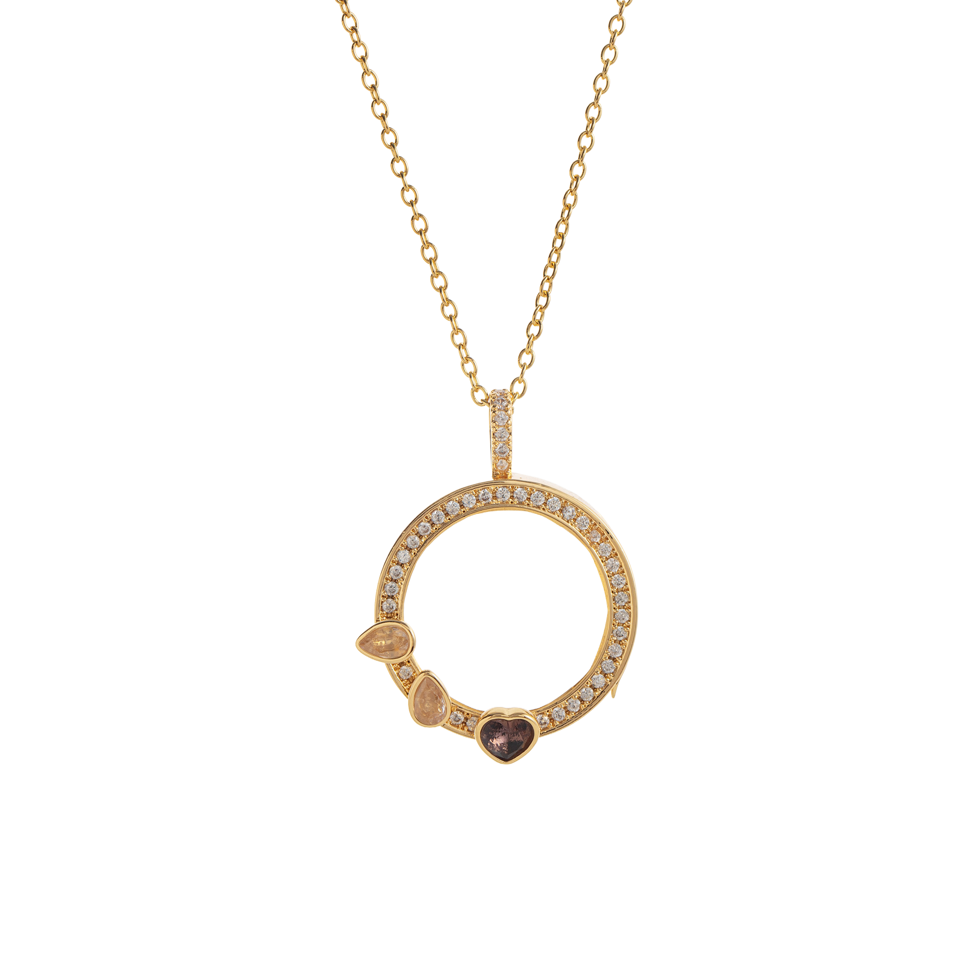 The Memory Vault Openable Locket | 18K Gold Plated Clear Fillable Necklace