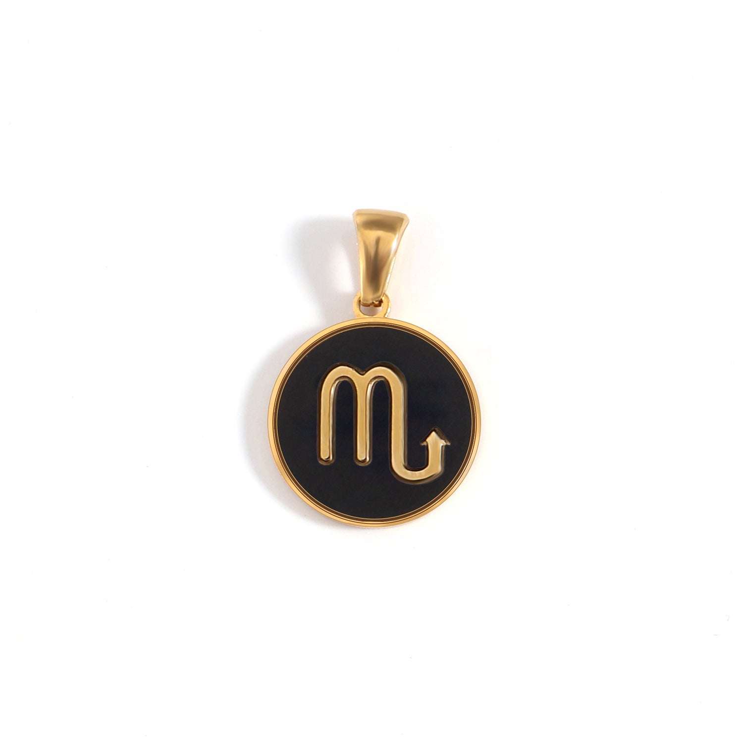 The Midnight Zodiac Charm | 18K Gold & Black Enamel Identity Piece