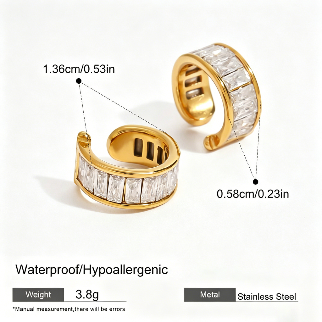 The Celestial Curated Ear Stack | 18K Gold Plated 3-Piece Mix Set