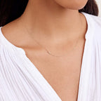 The Aura Sideways Initial Necklace | 18K Gold Plated Asymmetric Capital Letter Choker