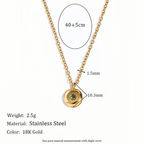 The Aura Birthstone Disc Necklace