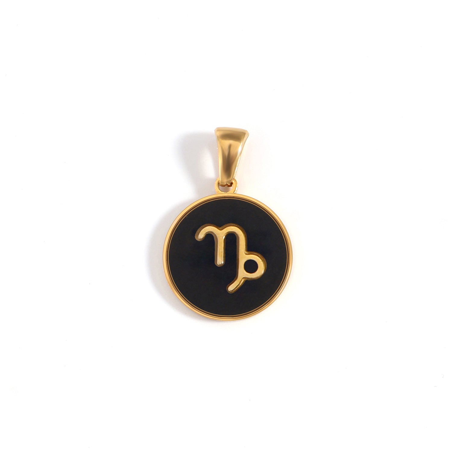 The Midnight Zodiac Charm | 18K Gold & Black Enamel Identity Piece