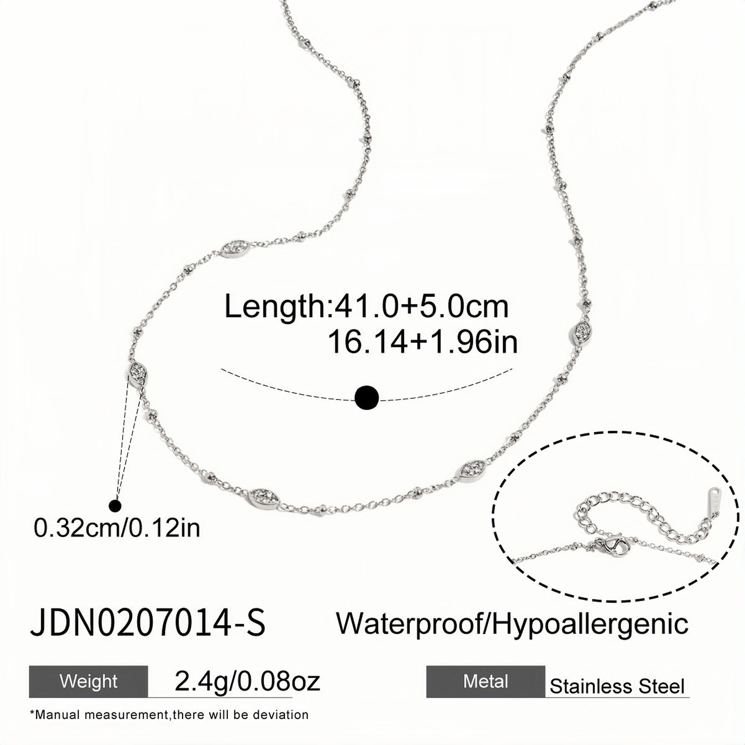 Astra Marquis Cubic Zirconia Layering Chain Necklace - 18K Gold Plated
