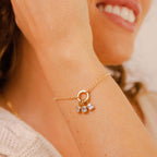Astar Aura Spring Clasp O-Chain Bracelet | 18K Gold Plated Waterproof DIY Charm Holder Jewelry